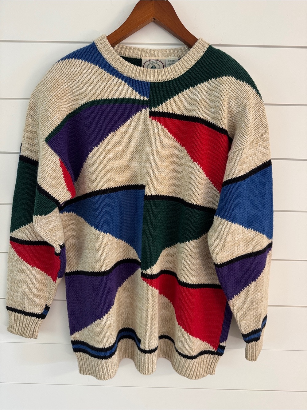 Vintage colorblock sweater